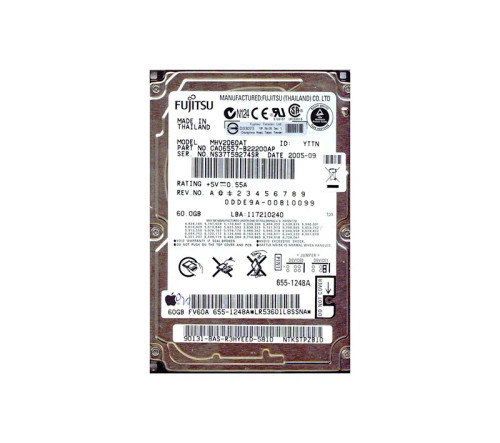 CA06557-B22200AP - Fujitsu 60GB 4200RPM IDE ATA-100 2.5" HDD