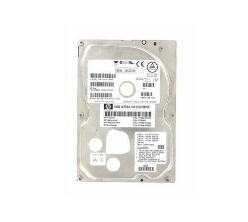 P1166-60000 - HP 18.2GB 10000RPM Ultra-160 SCSI 3.5" Hot-Plug HDD