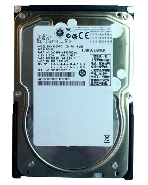MAW3300FC - Fujitsu 300GB 10000RPM Fibre Channel 3.5" HDD