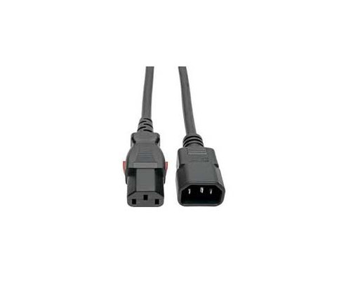 P004-L04 - Tripp Lite 1.22m 10A 18AWG C14 Male to C13 Female Power Cable, C13 to C14 PDU-Style, Locking C13 Connector