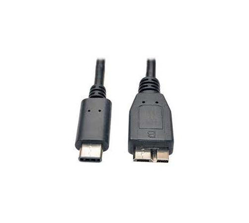 U426-003 - Tripp Lite 3.05m USB 3.1 Gen 1 5 Gbps Cable, USB Type-C USB-C to USB 3.0 Micro-B M/M