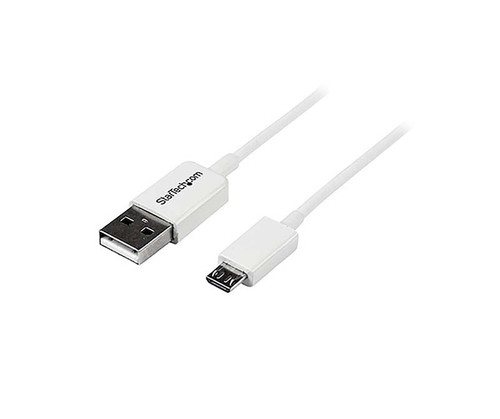 USBPAUB2MW - StarTech 2m White Micro USB Cable A to Micro B