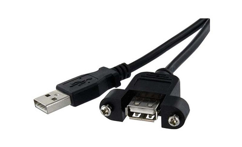 USBPNLAFAM1 - StarTech 1ft Panel Mount USB Cable A to A F/M