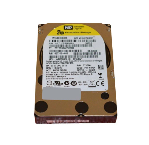 637310-001 - Compaq 300GB 10000RPM SATA 3Gb/s 2.5" HDD