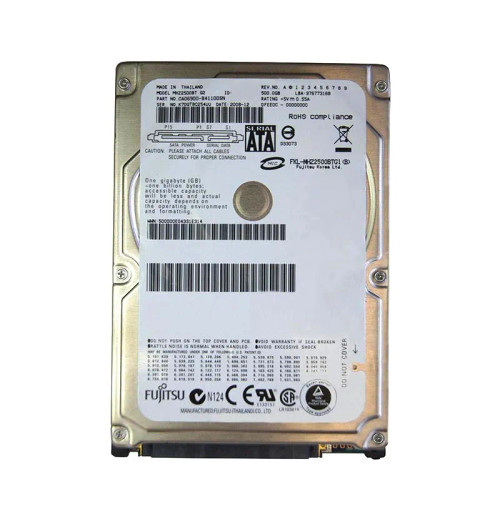 MHZ2500BT - Fujitsu 500GB 4200RPM SATA 2.5" HDD