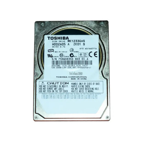 MK1233GAS - Toshiba 120GB 4200RPM IDE 2.5" Hybrid HDD