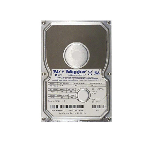 82160D2 - Maxtor 2.1GB 5200RPM IDE 3.5" HDD