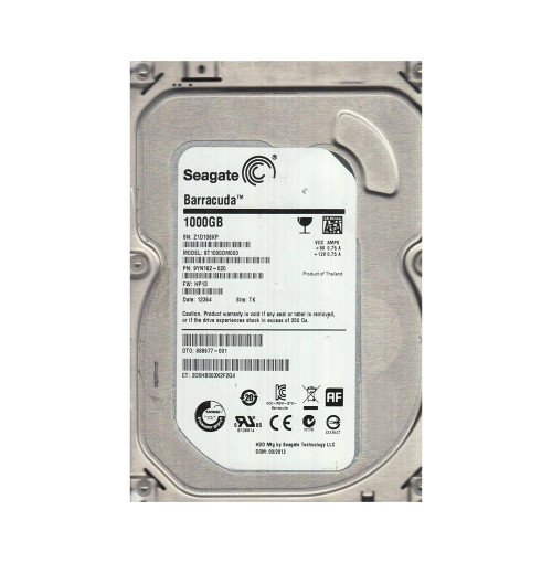 9YN162-020 - Seagate 1TB 7200RPM SATA 6Gb/s 3.5" HDD