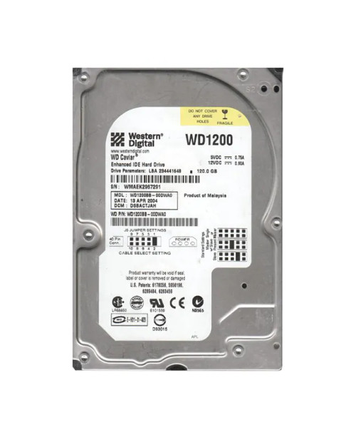 WD1200BB-00DWA0 - Western Digital 120GB 7200RPM EIDE 2MB 3.5" HDD