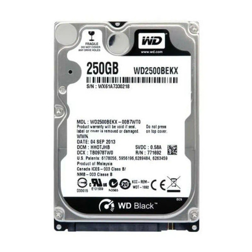 WD2500BEKX-00B7WT0 - Western Digital 250GB 7200RPM SATA 6Gb/s 2.5" HDD