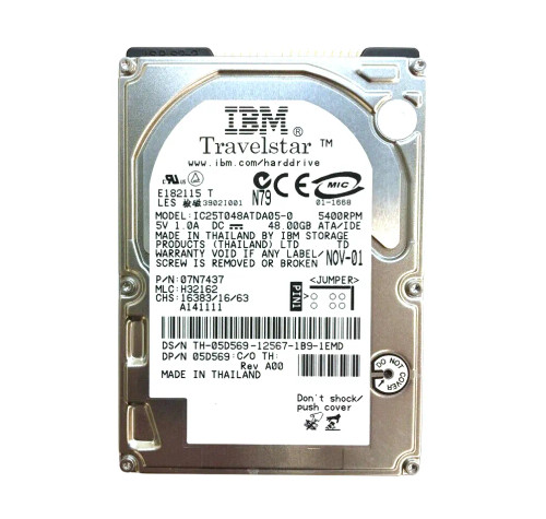 5D569 - Dell 48GB 5400RPM IDE/ATA 2.5" HDD