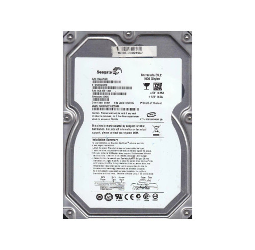 9CA158-303 - Seagate 1TB 7200RPM SATA 3Gb/s 32MB 3.5" HDD