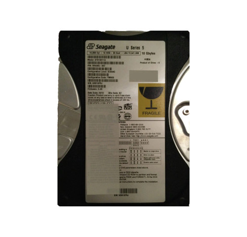 9R4005-307 - Seagate 10GB 5400RPM IDE ATA/100 3.5" HDD