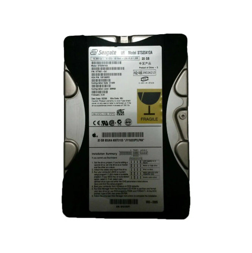 Seagate U6 Series 20GB 5400RPM IDE Ultra ATA/100 ATA-6 2MB Cache CE 3.5-Inch Hard Drive compatible with IDE systems