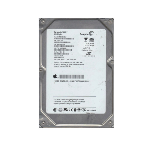 9W2084-240 - Seagate 160GB 7200RPM 8MB 3.5" IDE HDD