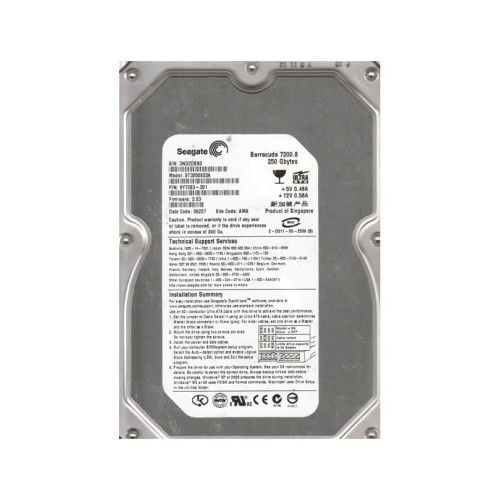 9Y7283-301 - Seagate 250GB 7200RPM 8MB 3.5" IDE HDD
