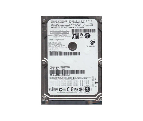 CA07083-B52200C1 - Fujitsu 160GB 5400RPM SATA 8MB 2.5" HDD