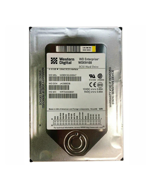 WDE9100-0025A7 - Western Digital 9.1GB 7200RPM Ultra3 SCSI 3.5" HDD