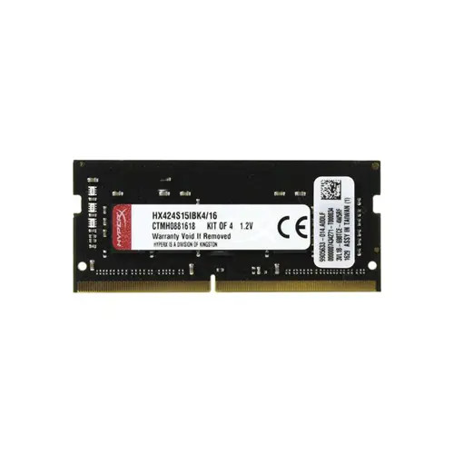HX424S15IBK4/16 - Kingston 16GB Kit 4x4GB DDR4-2400 260-Pin SoDIMM Memory