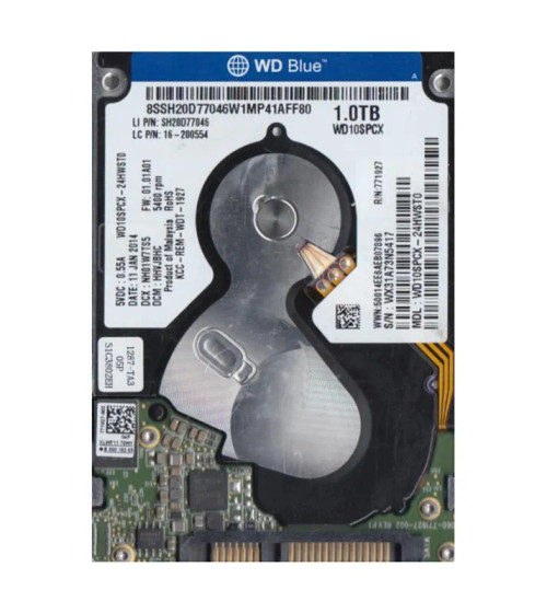 WD10SPCX-24HWST0 - Western Digital 1TB 5400RPM SATA 6Gb/s 2.5" HDD