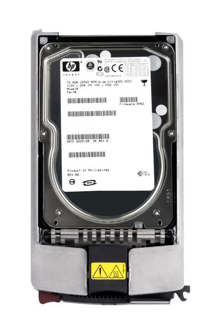 HP 72.8GB 15000RPM Ultra320 SCSI Hot Swappable LVD 80-Pin Hard Drive for Servers