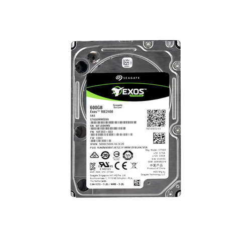 ST600MM0099 - Seagate Exos 600GB 10000RPM SAS 12Gb/s 256MB Cache 512 2.5-Inch Hard Drive