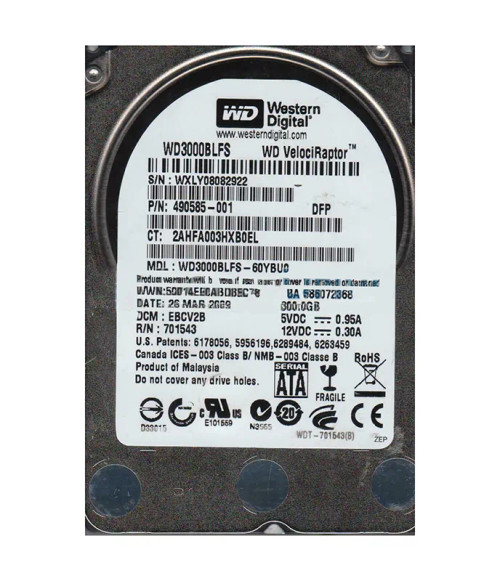 WD3000BLFS-60YBU0 - Western Digital 300GB 10000RPM SATA 16MB 2.5" HDD