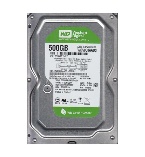 WD5000AADS-57S9B1 - Western Digital 500GB 7200RPM SATA 3.5" 32MB HDD