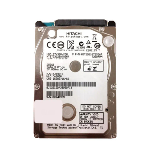 Z7K320-250 - Hitachi 250GB 7200RPM SATA 2.5" HDD
