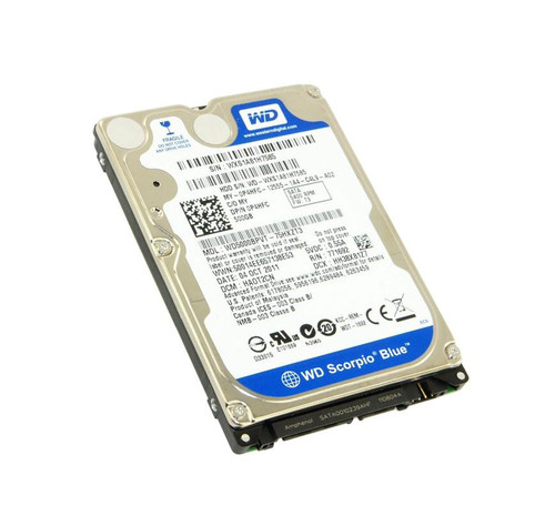 P4HFC - Dell 500GB 5400RPM SATA 2.5" 8MB HDD