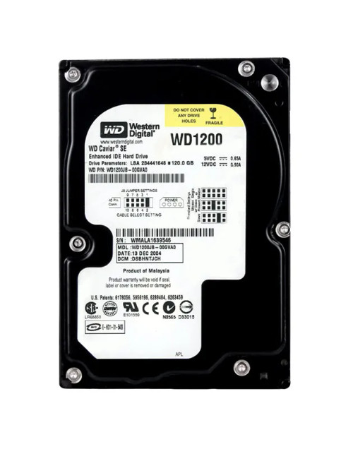 WD1200JB-00GVA0 - WD 120GB 7200RPM EIDE 3.5" HDD