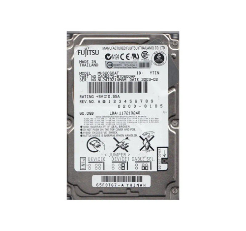 CA06272-B70600AP - Fujitsu 60GB 4200RPM 2.5" IDE 2MB HDD