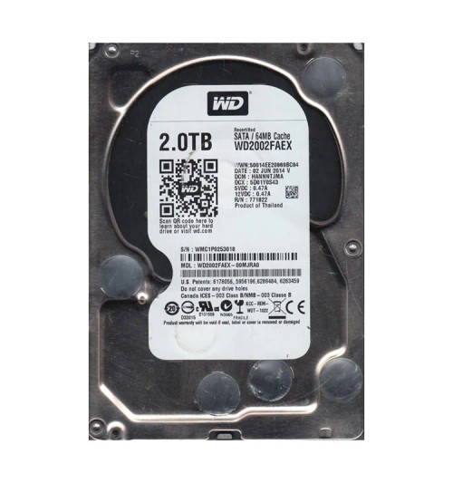 WD2002FAEX-00MJRA0 - Western Digital 2TB 7200RPM SATA 6Gb/s 64MB 3.5" HDD