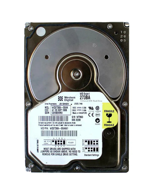 WD273BA-00AKA1 - Western Digital 27.3GB 7200RPM EIDE 2MB 3.5" HDD