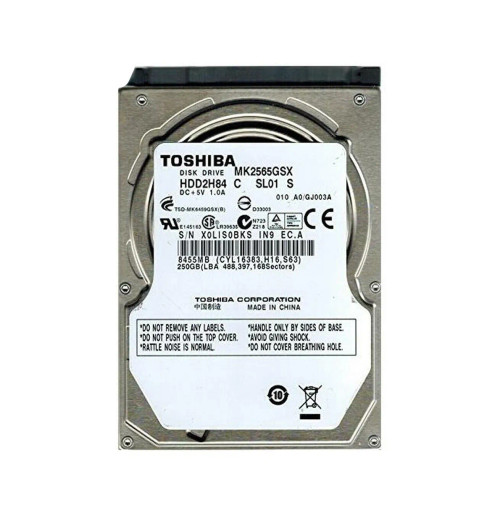 HDD2H84C - TOSHIBA 250GB 5400RPM SATA 8MB 2.5" HDD