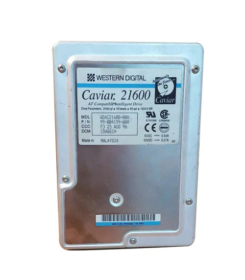 99-004199-000 - WESTERN DIGITAL 1.6GB 5200RPM IDE 3.5" HDD