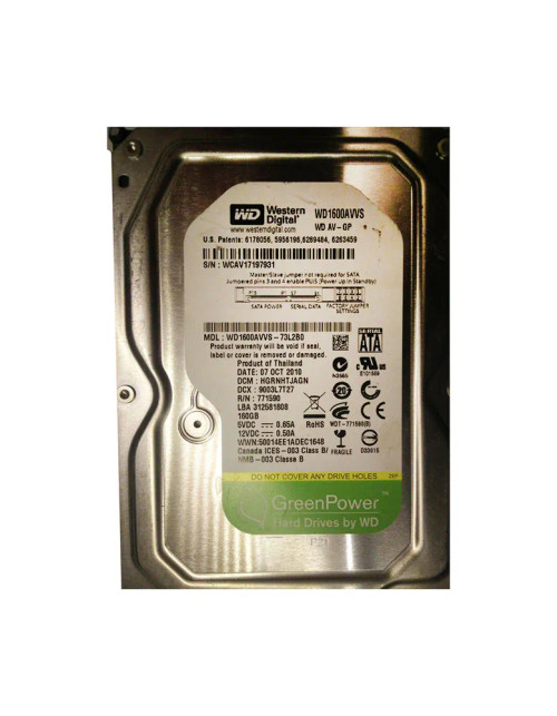 WD1600AVVS-73L2B0 - Western Digital 160GB 7200RPM SATA 3.5" HDD