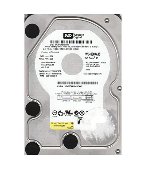 WD4000AAJS-00TKA0 - Western Digital 400GB 7200RPM SATA 3Gb/s 8MB 3.5" HDD