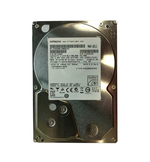 H3C20003254S - Hitachi 2TB 5400RPM SATA 3Gb/s 3.5" HDD