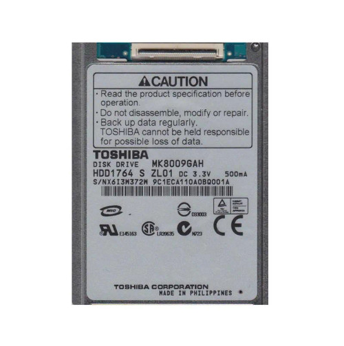 HDD1764S - TOSHIBA 80GB 4200RPM IDE 2MB 1.8" HDD