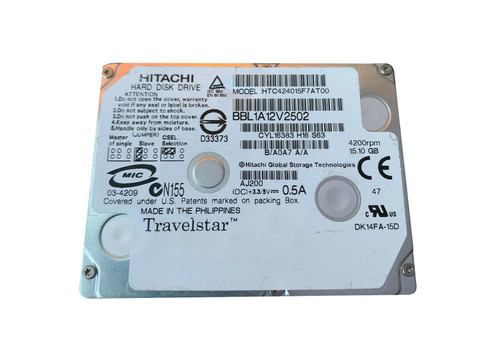 HTC424015F7AT00 - Hitachi 15GB 4200RPM 1.8" IDE HDD