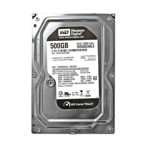 WD50002AALX - Western Digital 500GB 7200RPM SATA 6Gb/s 32MB 3.5" HDD