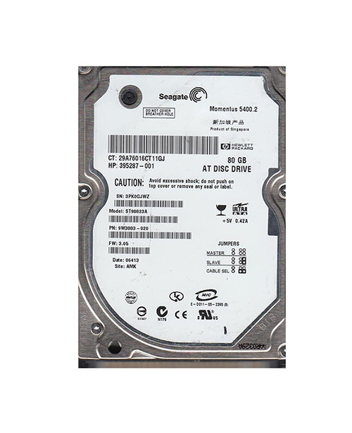 395287-001 - HP 80GB 5400RPM IDE 2.5" HDD