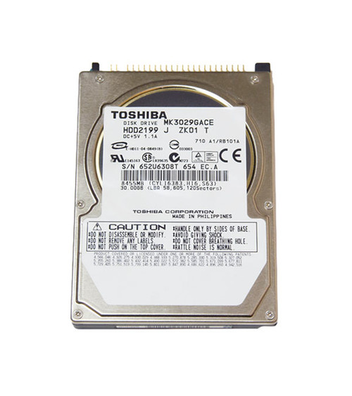 MK3029GACE - Toshiba 30GB 4200RPM IDE 2.5" HDD