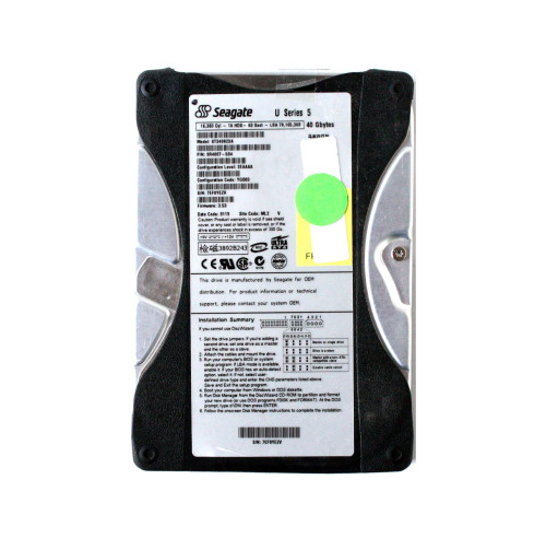 9R4007-504 - Seagate 40GB 5400RPM IDE 3.5" HDD