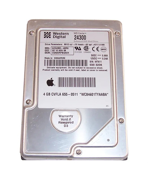 AC24300-40RN - Western Digital 4.3GB 5400RPM EIDE 3.5" HDD