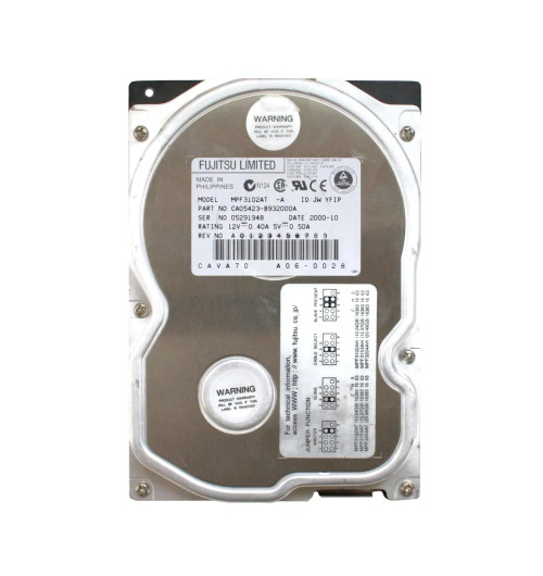 CA05423-B932000A - Fujitsu 10.2GB 5400RPM IDE 3.5" HDD