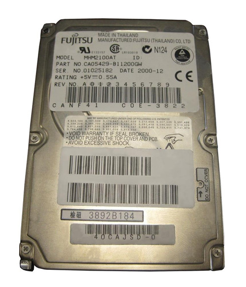 MHM2100AT - Fujitsu 10GB 4200RPM ATA-66 2.5" Mobile HDD