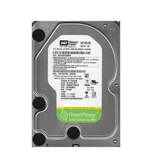 WD10EURS-630AB1 - Western Digital 1TB 5400RPM SATA 3Gb/s 3.5" HDD