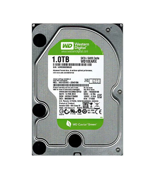 WD10EARX-22N0YB0 - Western Digital 1TB 5400RPM SATA 6Gb/s 64MB 3.5" HDD